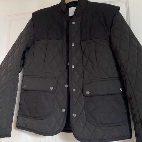Frame Unisex Black Quilted Jacket! - Picture 1 of 7
